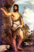 TIZIANO Vecellio St. John the Baptist er Norge oil painting reproduction